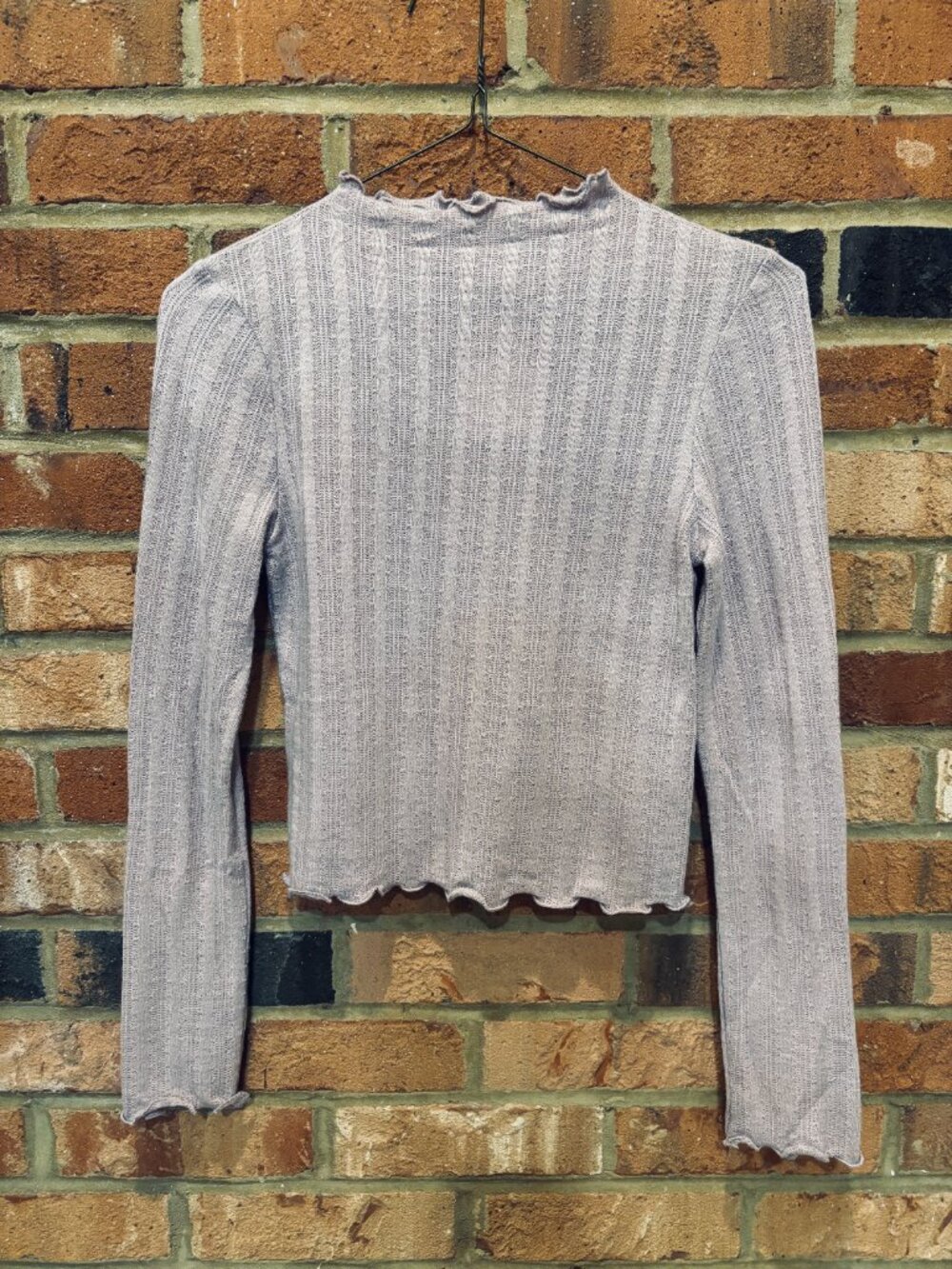 Dress Forum Ribbed Long Sleeve Top — Size S